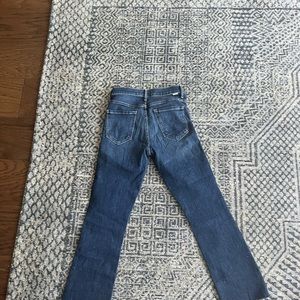 Mother jeans - the crop step fray in girl crush